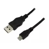 Cable de conexión USB 2.0 LogiLink, 1,8 m, negro conector macho USB-A - conector macho USB-B Micro, conforme a USB 2.0 (CU0034)