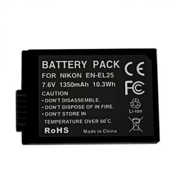 Batería NIKON EN-EL25, 1350mAh