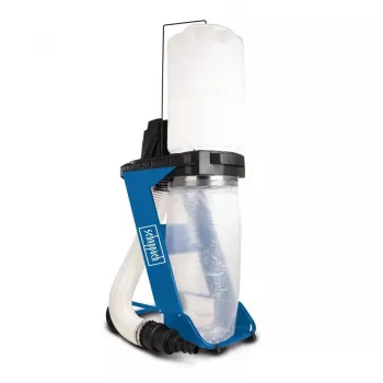 Aspirador en seco Scheppach DC500 — 75 L, 550 W, 1150 m³/h, manguera de 2 m, 10 cm de diámetro