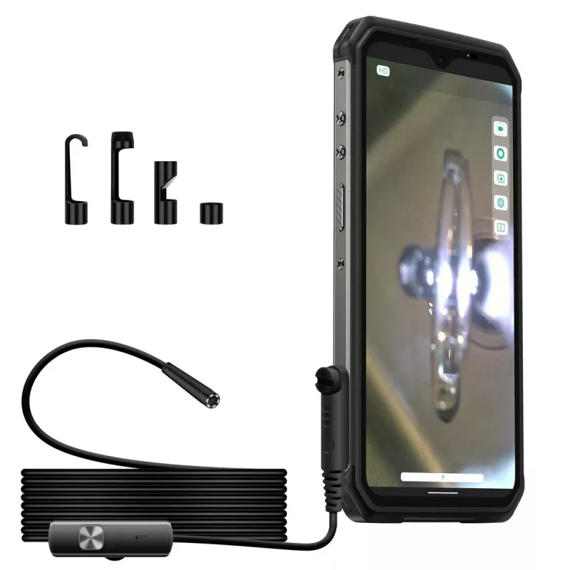 Ulefone uSmart UF-EC Cámara endoscópica para smartphones, Negro