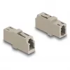 Acoplador de fibra óptica DeLOCK LC simplex hembra a LC simplex hembra OM1/OM2 beige
