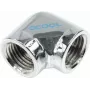 Alphacool HF Conector en L G1/4 hembra a G1/4 hembra - Cromo (17041)