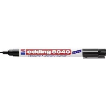 Rotulador para ropa Edding 8040 tinta permanente negro – rotulador para textiles, tinta permanente negra