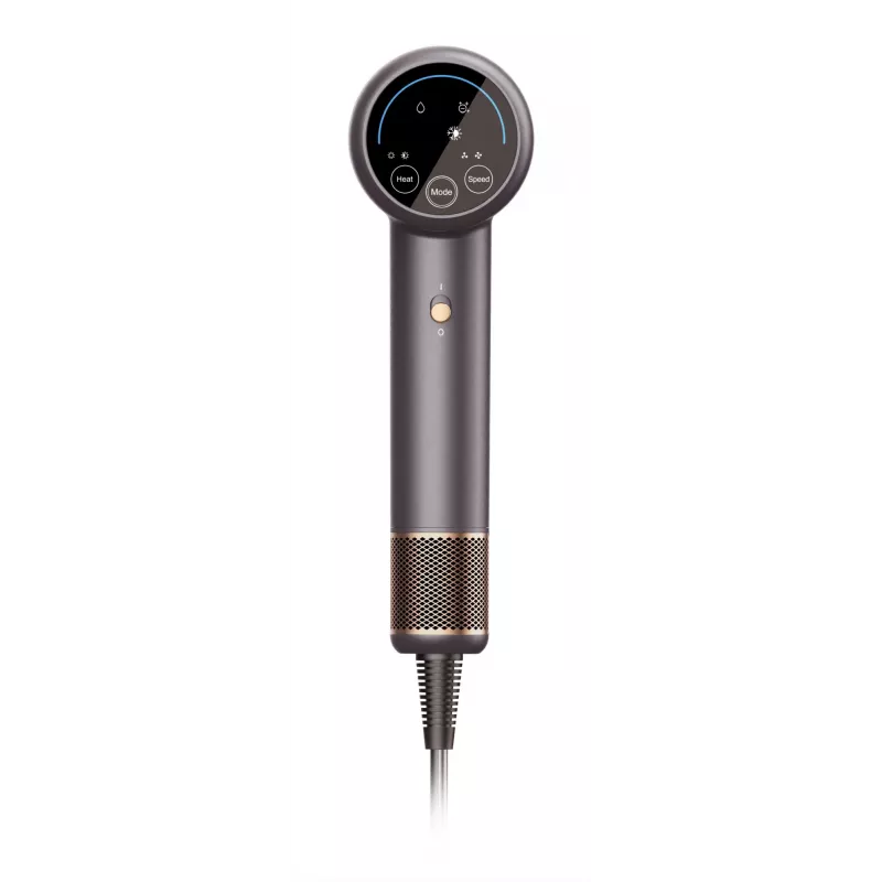 Secador de pelo Jimmy F8 1600 W, 3 ajustes de temperatura, función iónica, accesorio difusor, gris