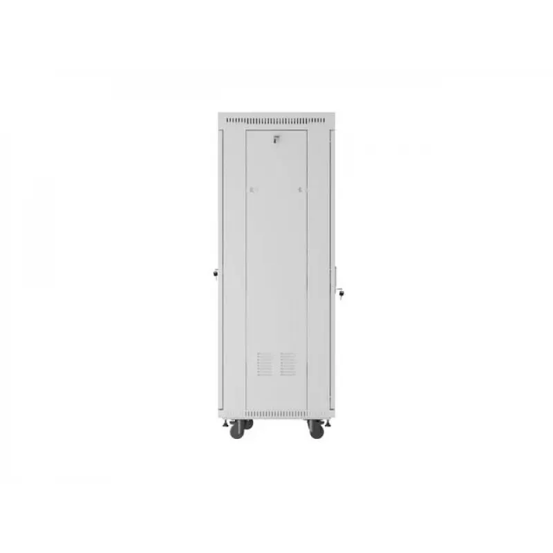 Armario rack de suelo LANBERG 19 pulgadas 32U 600×600 mm gris con puertas perforadas y LCD (flat pack)