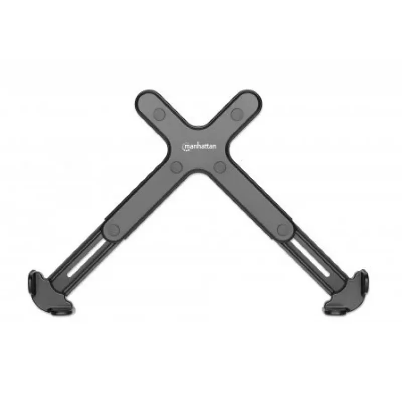 Soporte para portátil Manhattan para montaje VESA, compatible con VESA 75x75 y 100x100 mm, para portátiles de hasta 17,3 pulgadas (máx. 4 kg), negro, garantía de por vida