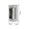 Cerradura electromagnética QOLTEC 52459 12V simétrica con memoria y bloqueo