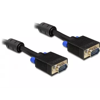 Cable VGA DeLOCK 5 m, VGA (D-Sub) negro, 82559
