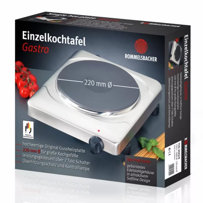 Placa de cocina Rommelsbacher THS 2022/E 1 zona con mando giratorio