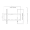 Sunne 32-55-EF soporte de pared fijo para TV, 32-55 pulgadas, máx. 40 kg, VESA hasta 400x400, negro
