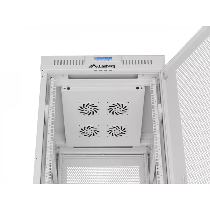 Armario rack LANBERG FF01-6842-23SL 42U 600x800 mm puertas frontal y trasera de malla