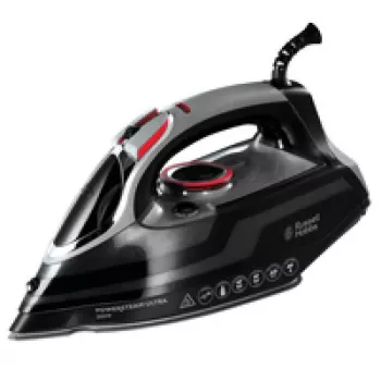 Russell Hobbs 20630-56 plancha planchado en seco y con vapor suela cerámica 3100 W negra, gris