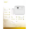 Cámara instantánea SAVIO AN-01 para niños, blanca, LCD de 6,1 cm (2,4″), MicroSDHC hasta 32 GB, USB-C, batería de 1200 mAh, sin flash integrado