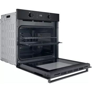 INDESIT Horno | IO K55C B | 71 L | Eléctrico | Catalítico | Electrónico | Altura 59,5 cm | Anchura 59,5 cm | Negro