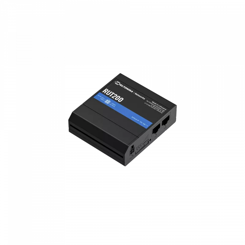 Teltonika Router LTE Cat 4 | RUT200 | 802.11n | 10/100 Mbit/s | Conectores Ethernet LAN (RJ-45) 2 | Compatibilidad con Mesh No | MU-MiMO No | Sin banda ancha móvil