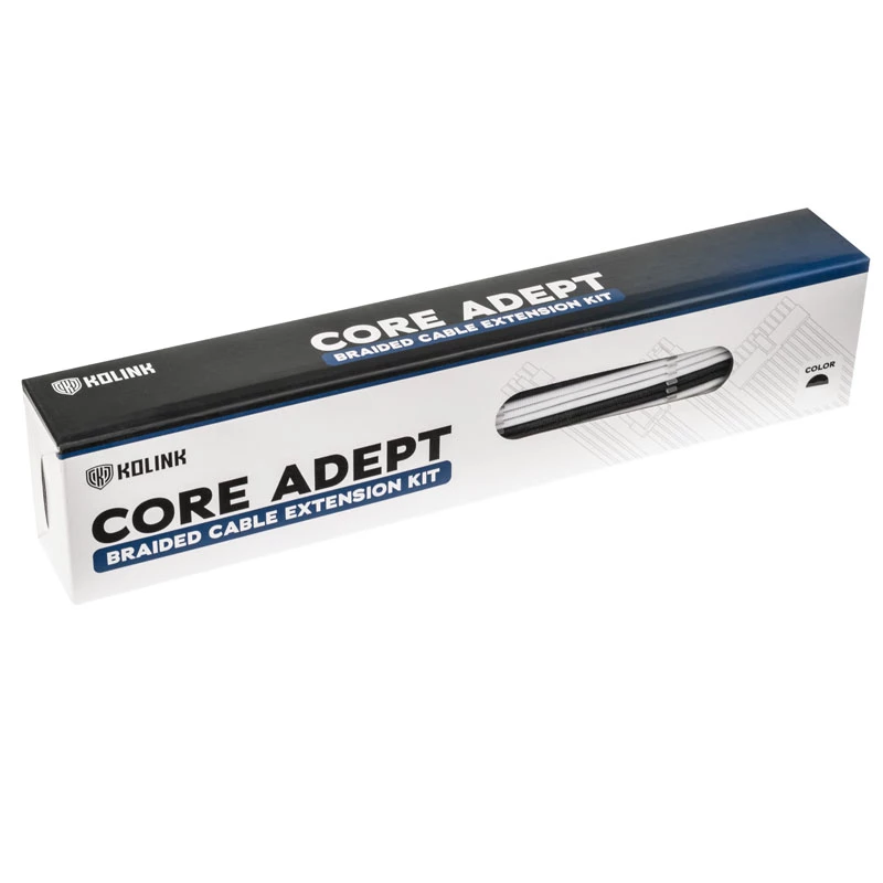 Set de cables modular Kolink Core Adept para fuentes de alimentación (negro/blanco)