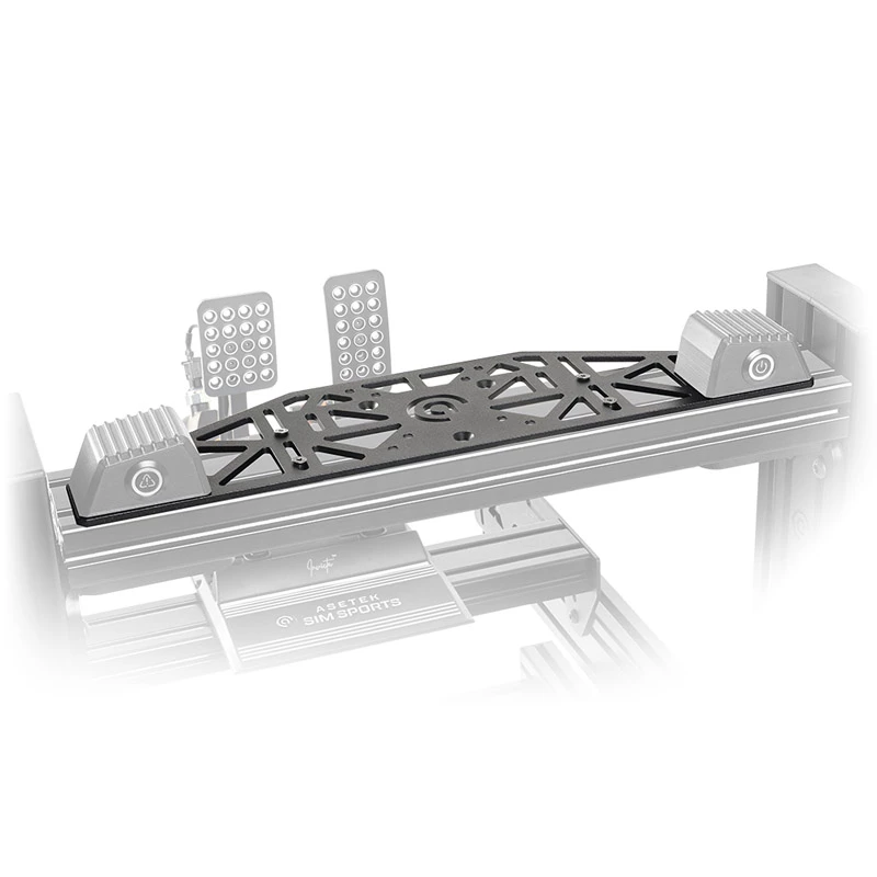 Soporte de montaje Asetek SimSports 460×120×5 mm, acero, negro