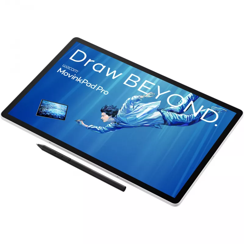 Wacom MovinkPad Pro 14, con cable e inalámbrico, 5080 lpi, 302 x 189 mm, USB/Bluetooth, 1 cm, lápiz