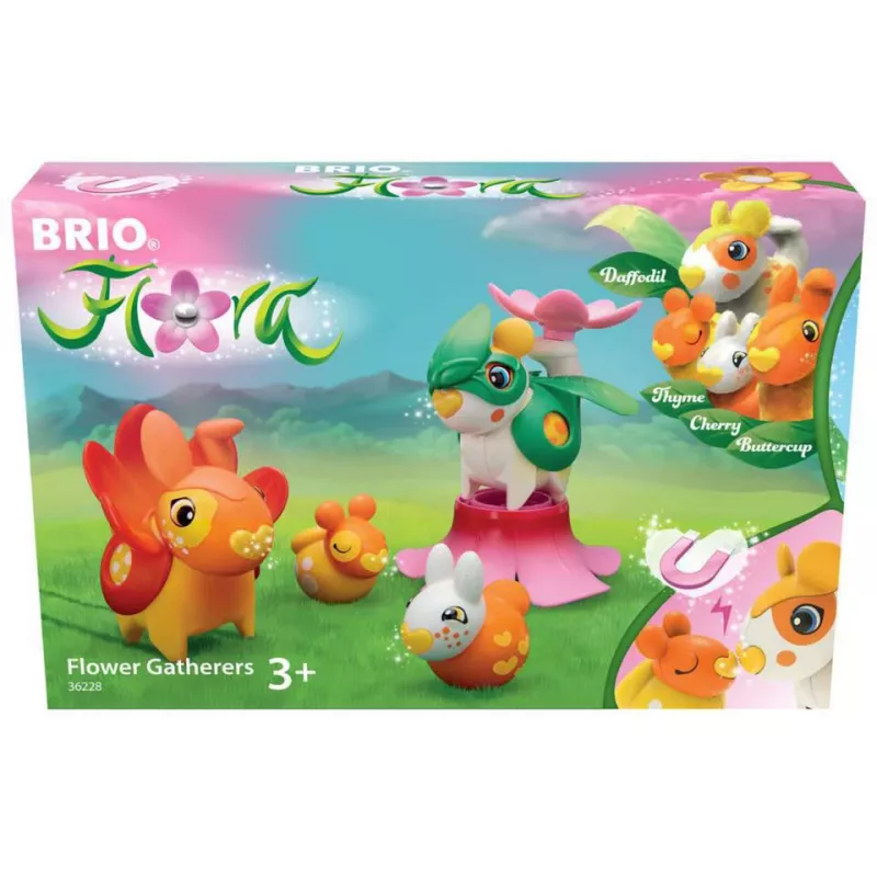 Figura de juego Ravensburger BRIO Flora – Recolectora de flores, figura de juego para vías de madera y sets de juego