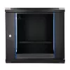 EXTRALINK LITE 9U 530X400 armario rack de pared, negro, con estante