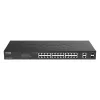 Switch de red D-Link DGS-1100-26MPV2/E Managed L2 Gigabit Ethernet (10/100/1000) Power over Ethernet (PoE) negro