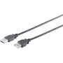 Cable USB S/CONN 13-24045 USB 2.0 3 m negro