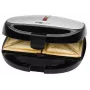 Sandwichera Clatronic ST/WA 3670 800 W negra, acero inoxidable