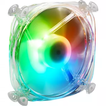 Ventilador de caja SHARKOON SHARK Disc ARGB 120mm - Blanco