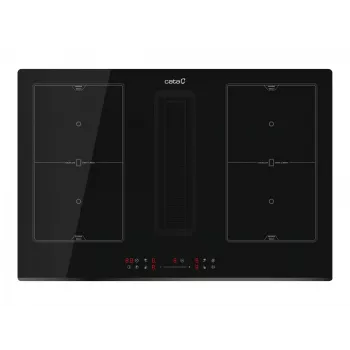 Placa de cocina con extracción CATA | IAS 7024 | Inducción | Número de zonas de cocción 4 | Slider | Negro | CATA | Placa con campana extractora | IAS 7024 | Inducción | 77 cm | Número de zonas de cocción