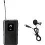 Micrófono de solapa Omnitronic UHF-E Serie 828,6 MHz, micrófono de pinza, cápsula esférica