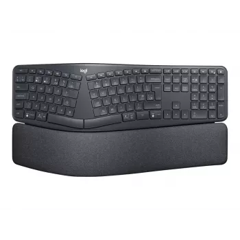 Logitech ERGO K860 - Teclado - Inalámbrico - 2,4 GHz, Bluetooth 5.0 - QWERTY - GB - Grafito