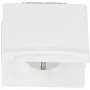 Mecanismo de toma de corriente Schuko de montaje en pared con tapa abatible, busch jaeger 20EUGK-34-101, empotrar, apto para intemperie, blanco alpino