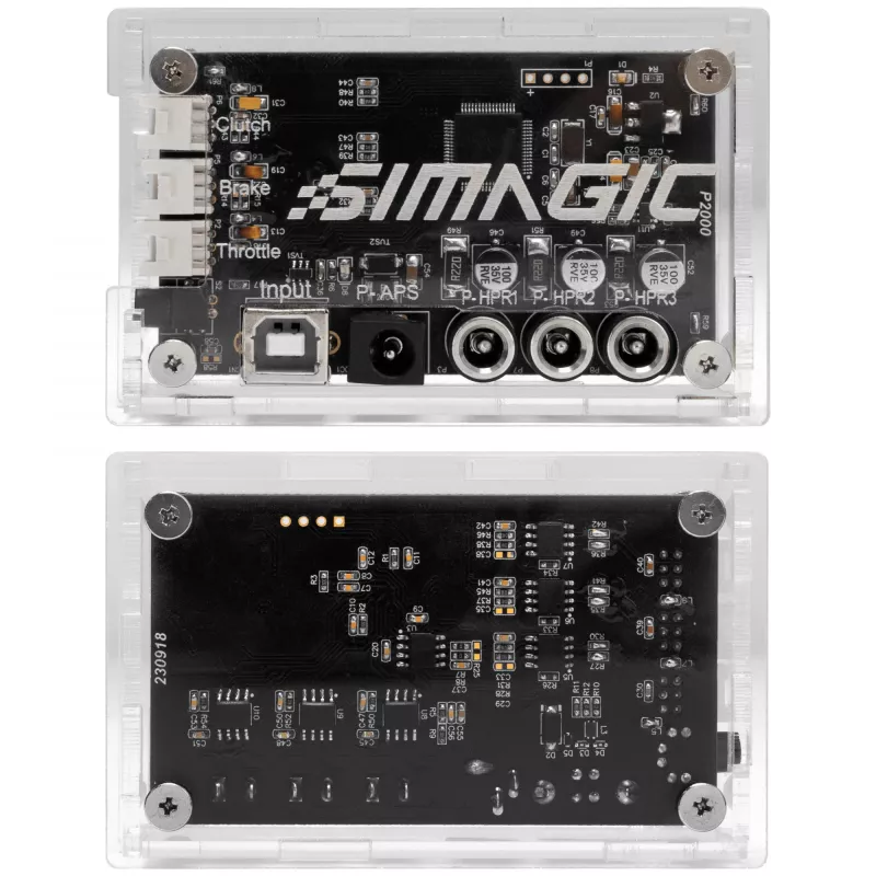 Caja de control háptico Simagic P2000-HCB con conexión USB