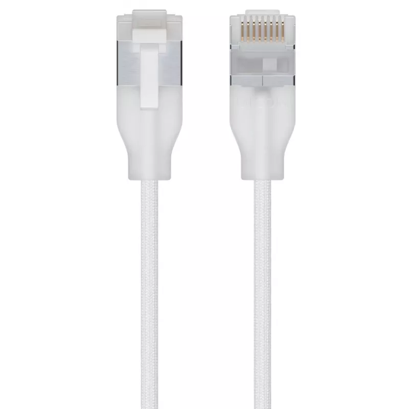 Cable de red UBIQUITI UACC-Cable-Patch-EL-C6A 0,15 m Cat6a RJ-45 blanco translúcido
