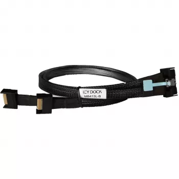 Adaptador de unidad ICY BOX MB413L-B – MCIO 8i SFF-TA-1016 a 2× MCIO 4i SFF-TA-1016