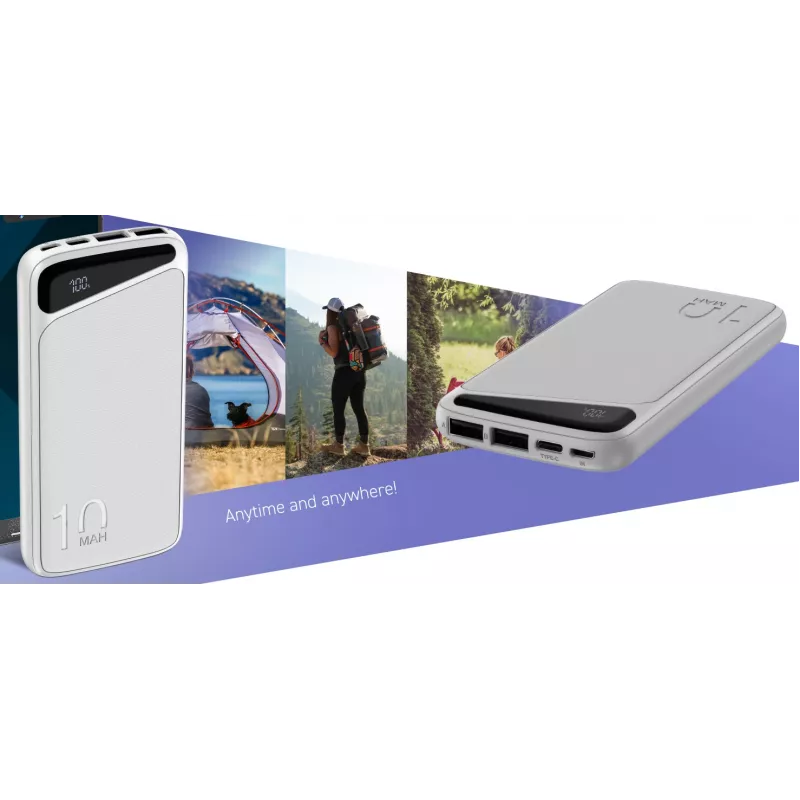 Batería externa portátil Navitel PWR10 MX BLANCO 10000 mAh