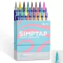 Rotuladores acrílicos Arrtx LC303694 — 24 colores, tinta acrílica base agua, puntas redondas finas