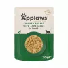 APPLAWS filete de pollo con espárragos en caldo - Comida húmeda para gatos - 70 g