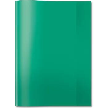 Funda para libros de texto HERMA PP A4 transparente-verde oscuro