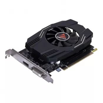 Tarjeta gráfica BIOSTAR GeForce GT 1030 — 4 GB GDDR4, 64-bit, PCIe x16 4.0, refrigeración activa, DVI-D + HDMI