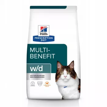 HILL'S PRESCRIPTION DIET Multi-Benefit Feline w/d pienso para gatos con pollo 3 kg