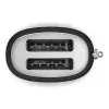 Tostadora Smeg 50's Style TSF01BLMEU 2 rebanadas Negro Acero inoxidable