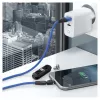 Cable USB RealPower MagneticCharge3 2 m USB-A azul