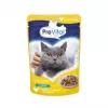 PREVITAL Cat Food Mix 4 Flavors comida húmeda para gatos adultos esterilizados, pollo, ternera, salmón, aves, 96 x 100 g (9,6 kg)