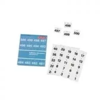 Pegatina decorativa Herlitz 791871 papel negro blanco 500 uds.