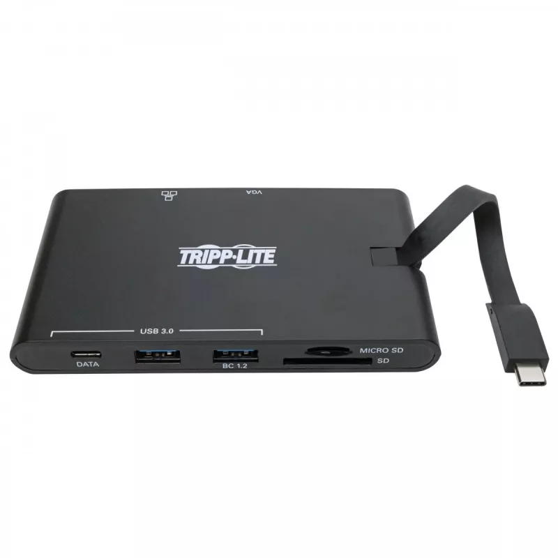 Dock USB-C – 4K HDMI, VGA, USB 3.2 Gen 1, hub USB-A/C, Gigabit Ethernet, ranuras para tarjetas de memoria, carga PD 100 W