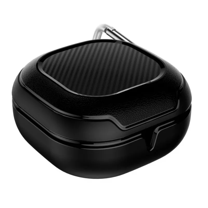 Tech-Protect Rough Carbon funda para el estuche de carga de Samsung Galaxy Buds 2 Pro/2/Live/Pro, negra