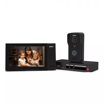 Set de seguridad para smart home DAHUA DHI-KTP02 – control central por cable, sensor CMOS, óptica de 1/4 de pulgada, vídeo H.264