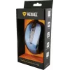 Ratón USB con cable, 4 botones, óptico, simétrico, azul