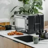 Horno eléctrico Adler AD 6028 — 60 l, 2000 W, independiente, mandos giratorios, asador giratorio, máx. 230 °C, negro